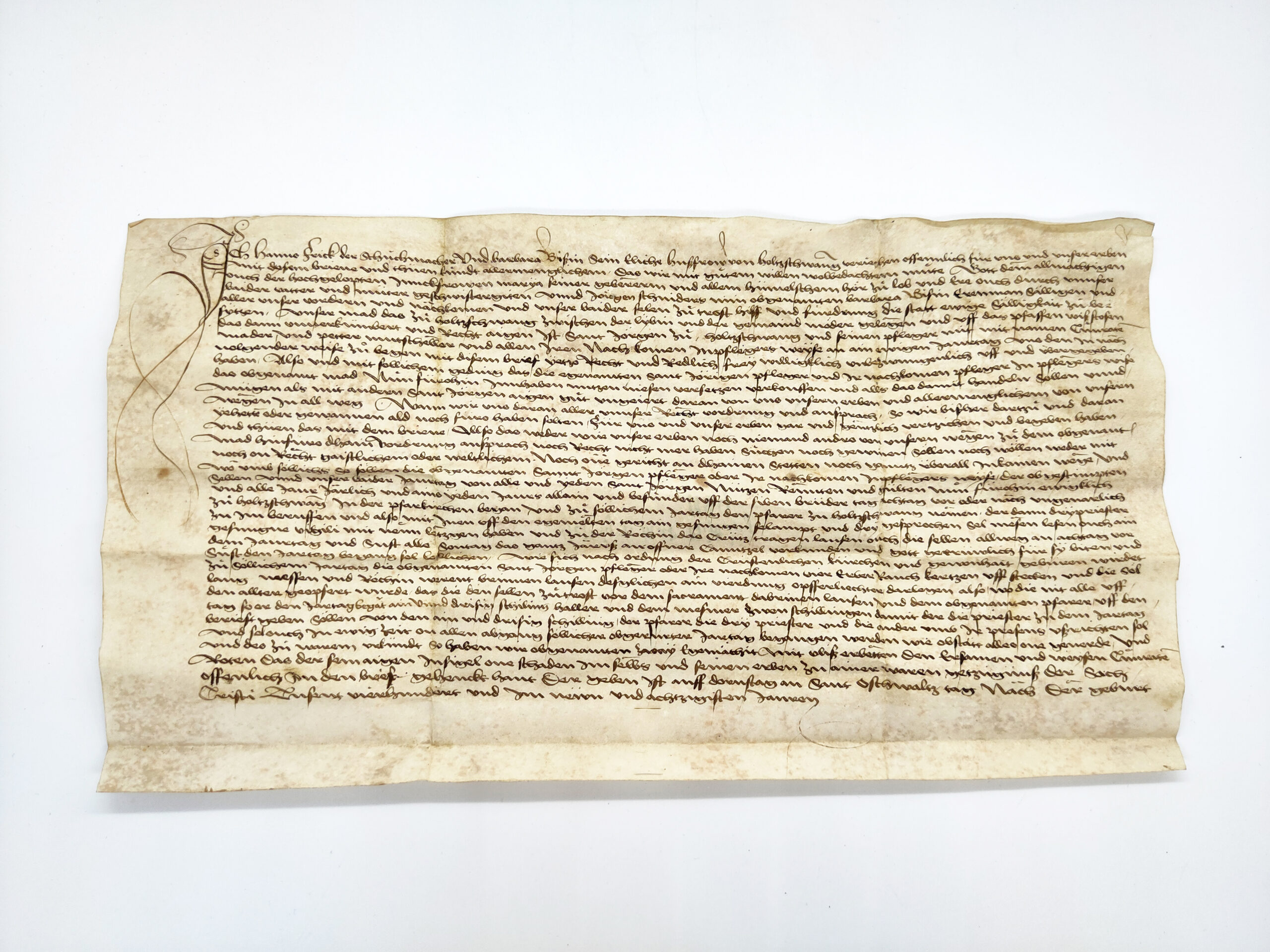 Dokument von 1489
